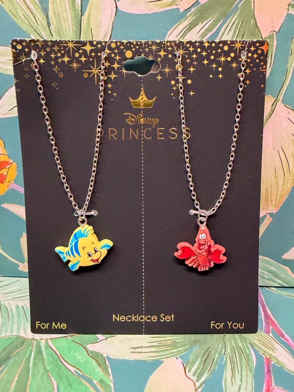 Disney Flounder & Sebastian BFF necklaces (set of 2 necklaces) NWT
